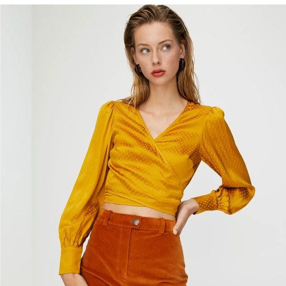 Wilfred Vivi Blouse long sleeve tie cropped - Picture 10 of 10